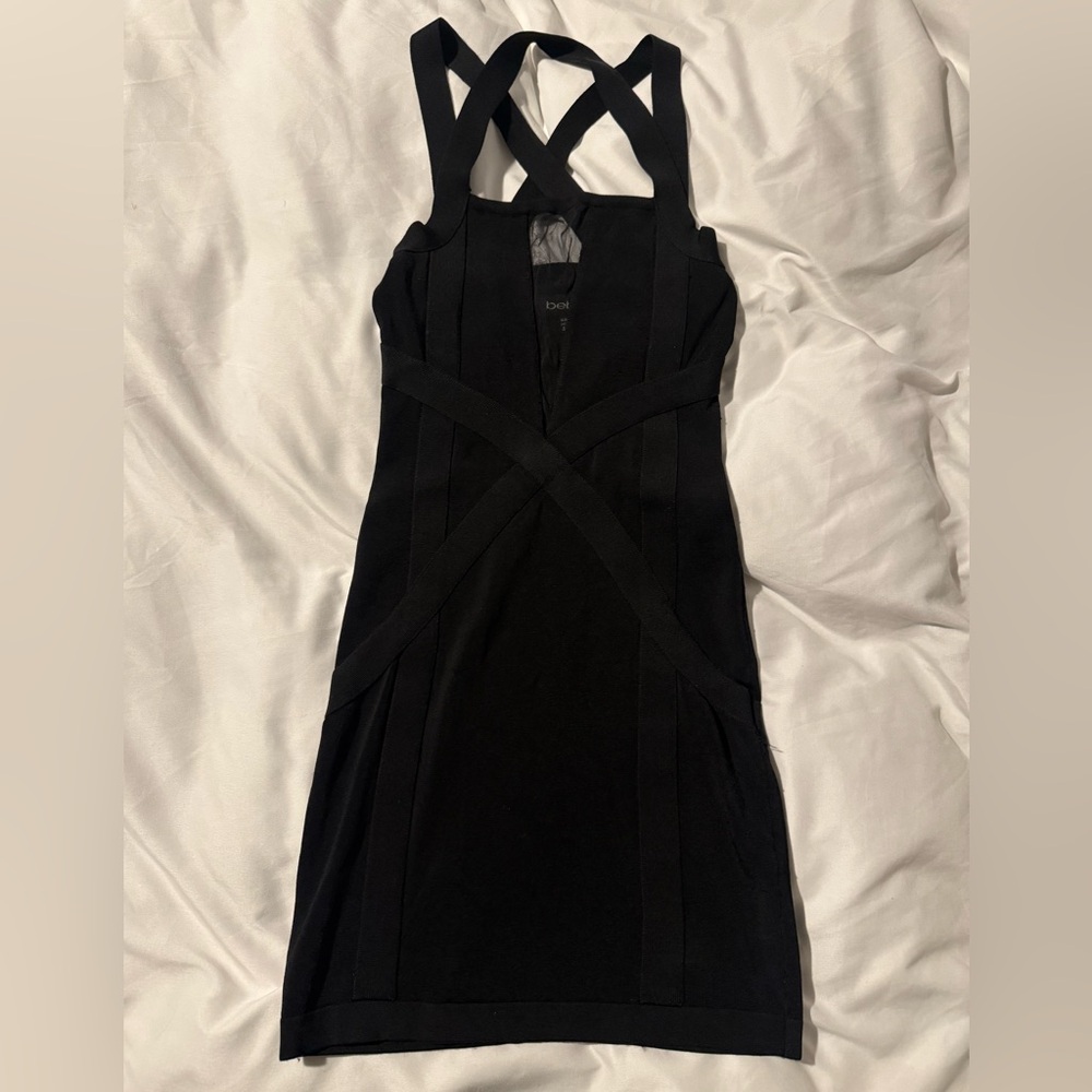 bebe Black Backless Dress